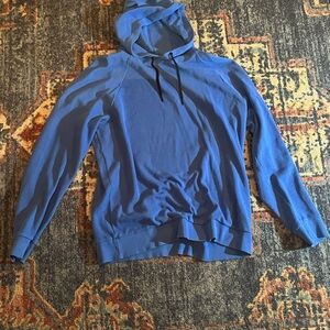 Theory Light Blue Knit Hoodie